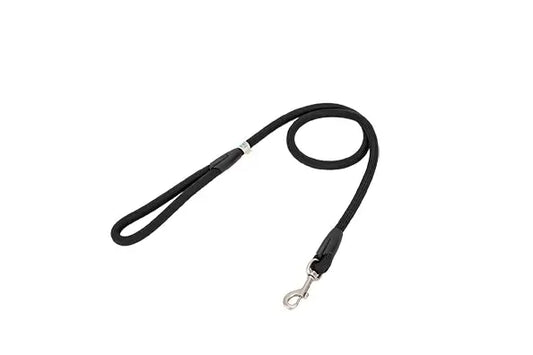 Freedog-nylonhihna, pyöreä, musta, 10 mm, 120 cm