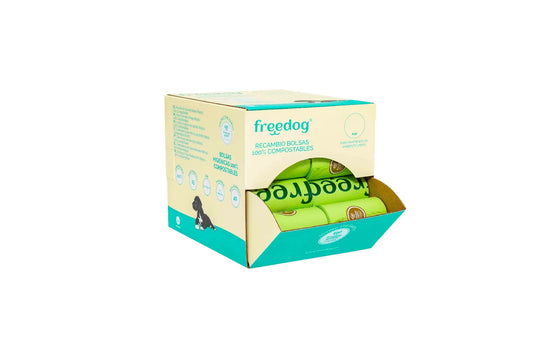Freedog - hyllyteline biohajoaville pusseille, 40 rullaa