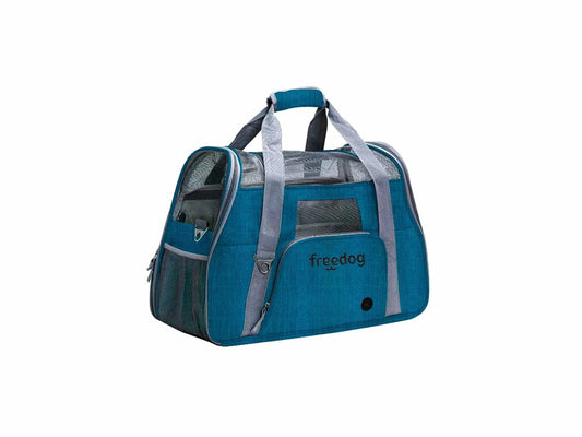 Freedog Crossworld -kuljetuskori, sininen, 51x23x35 cm