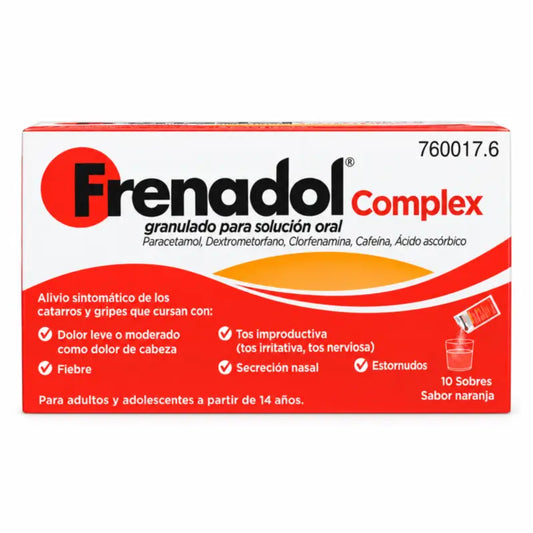 FRENADOL® Complex flunssalääke, suun kautta otettava, 10 pussia