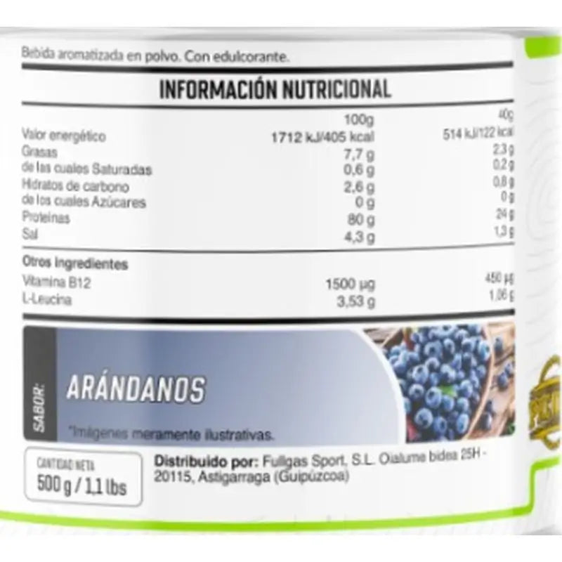 Fullgas Vegan Protein -mustikka 500 g