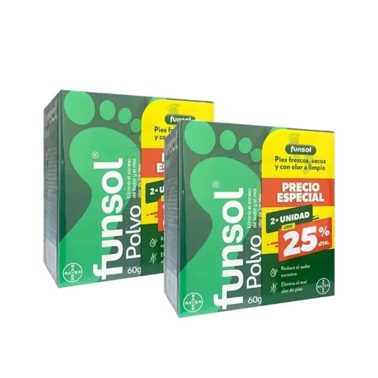 Funsol-jauhe, 2. pakkaus, 25 %:n alennus tarjouksessa, 2 x 60 g:n pakkaus