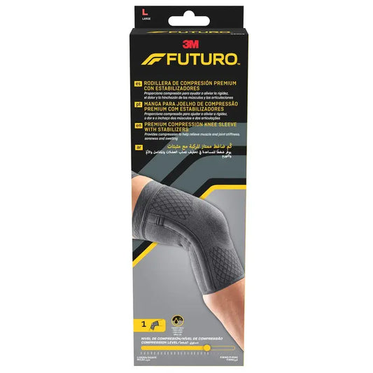 Futuro™ Premium-kompressiopolvisuoja, jossa on tukijalat, koko L (43,1–49,5 cm), 1 kpl