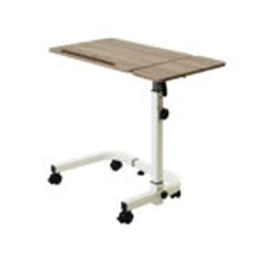 García 1880 Adjustable Folding Side Table White and Wood