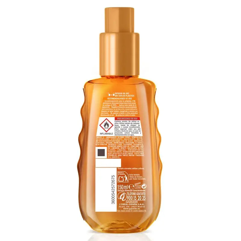 Garnier Delial Ideal Bronze Invisible Spray SPF30 aurinkosuojasuihke 150 ml