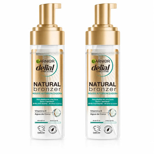 Garnier Delial kosteuttava kookosvedellä rikastettu itseruskettava vaahto 200 ml, 2 kpl:n pakkaus