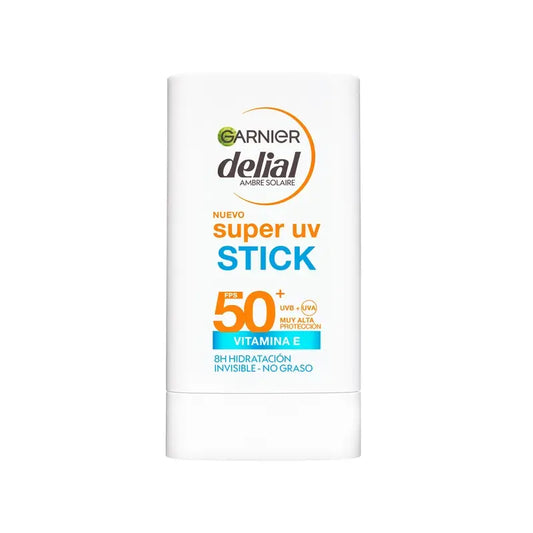 Garnier Delial Super UV Stick SPF 50+ Invisible 8H kosteuttava, 18 g