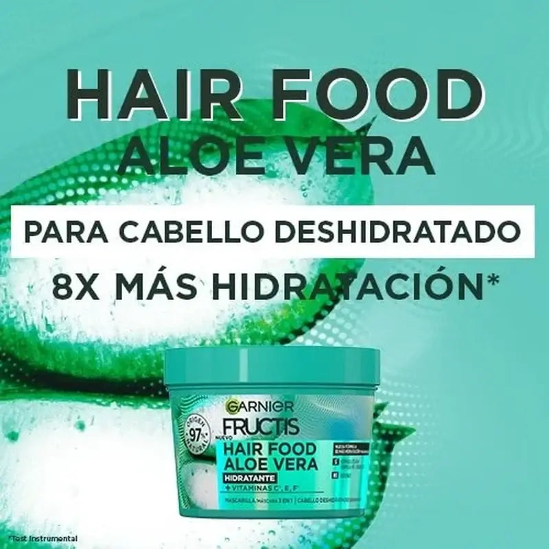 Garnier Fructis Hair Food Aloe Vera 3-in-1 kosteuttava hiusnaamio 400 ml kuivalle hiukselle