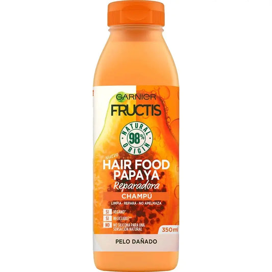 Garnier Fructis Hair Food Papaya -shampoo 350 ml vaurioituneille hiuksille