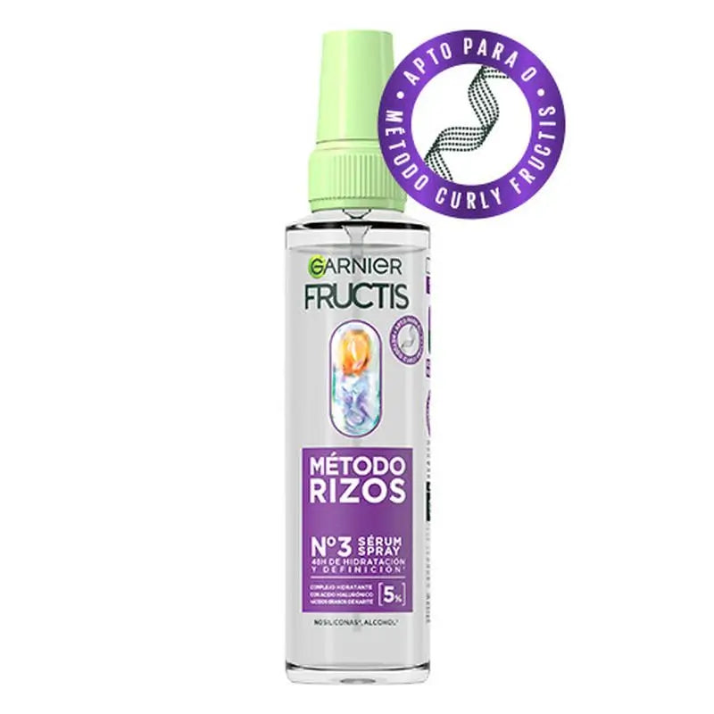 Garnier Fructis Método Rizos -seerumi nro 3: kosteutetut ja määritellyt kiharat 48 tunnin ajan, 150 ml