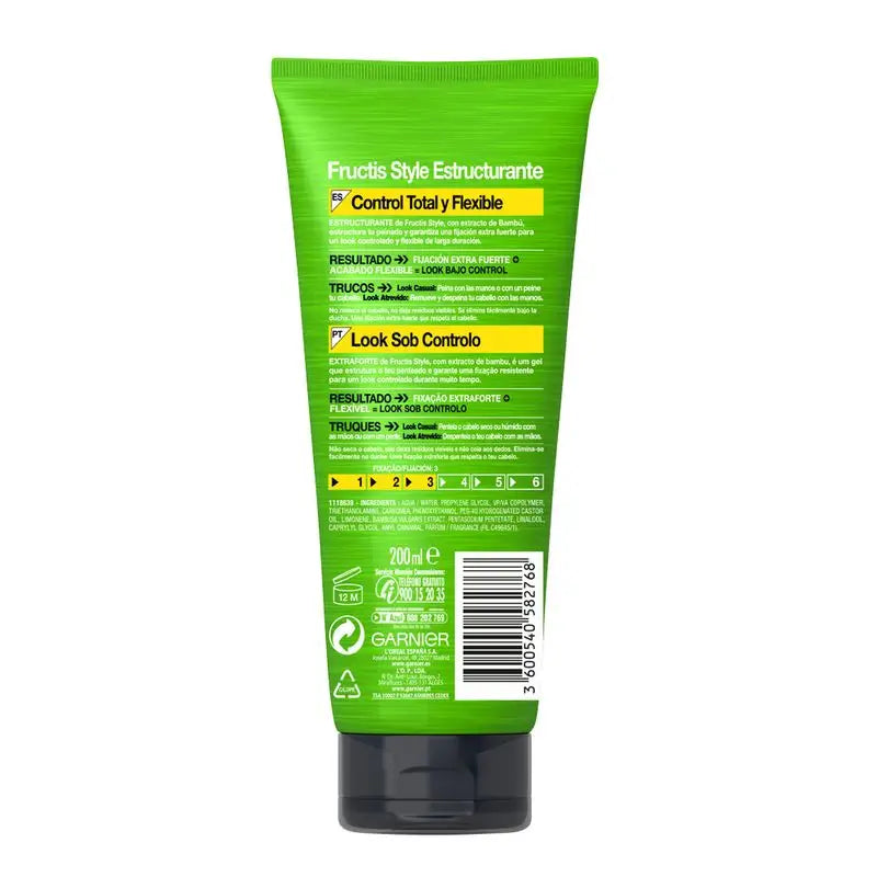 Garnier Fructis Style -muotoilugeeli, erittäin vahva pito, 200 ml