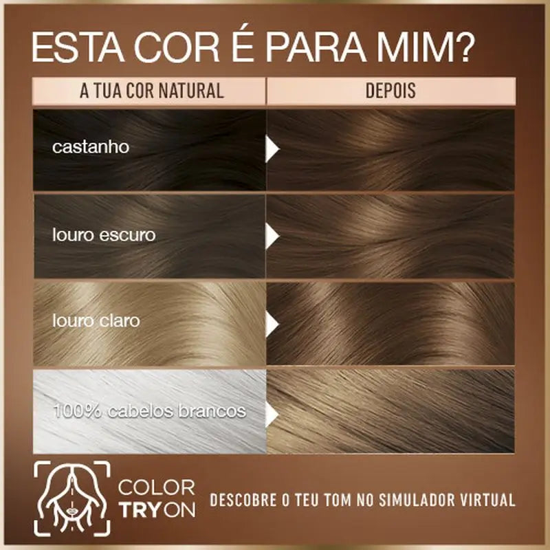 Garnier Good -pysyvä hiusväri, ammoniakiton, 90 % luonnollista alkuperää, sävy 6.0 mokkacino-ruskea.
