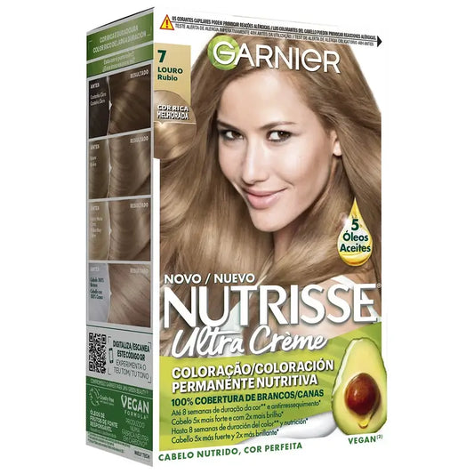 Garnier Nutrisse pysyvä hiusväri, vaalea sävy 7, 160 ml