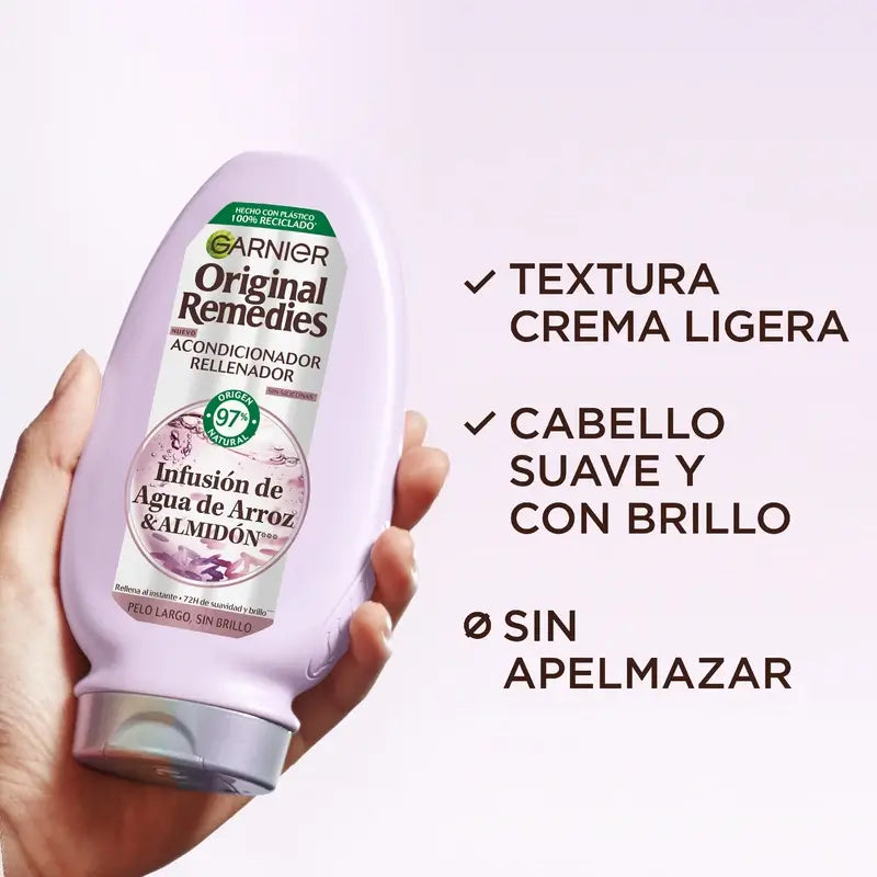 Garnier Original Remedies -hoitoaine, riisivesi ja tärkkelys, 250 ml