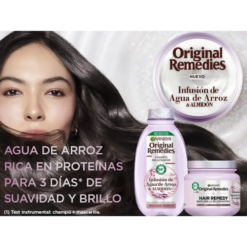 Garnier Original Remedies -hoitoaine, riisivesi ja tärkkelys, 250 ml