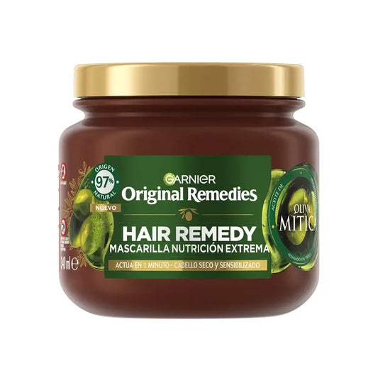 Garnier Original Remedies Hair Remedy -kasvonaamio, äärimmäistä ravintoa, oliiviöljyllä, 340 ml