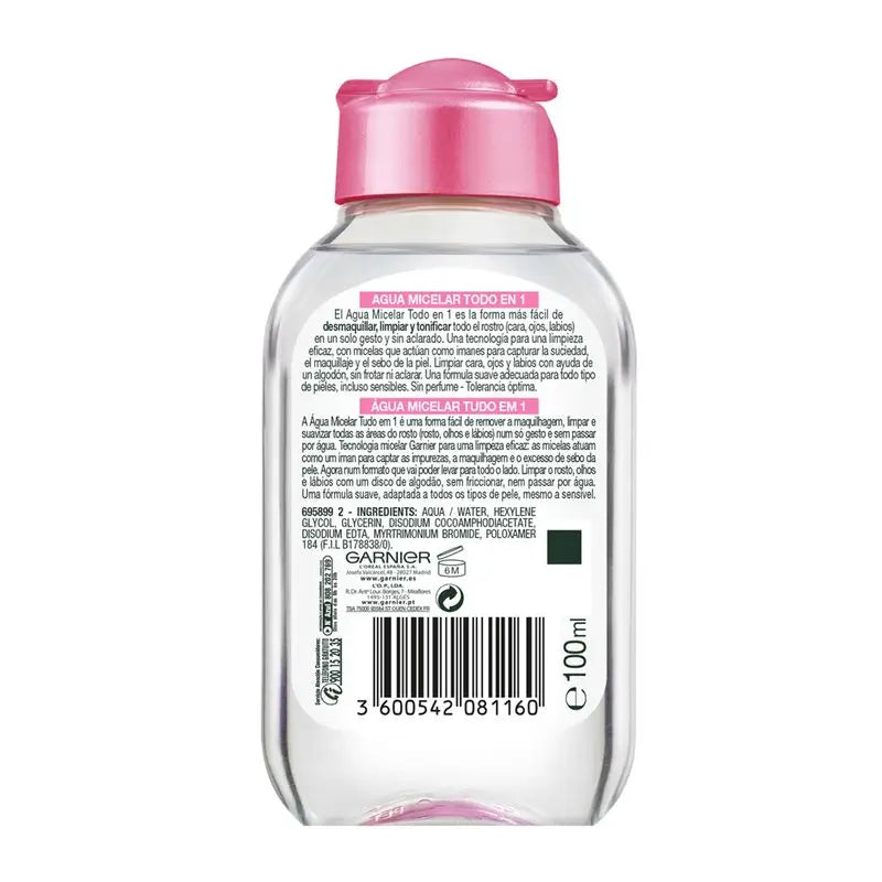 Garnier Skin Active Klassinen micellavesi, matkakoko, normaalille iholle, all-in-one - 100 ml