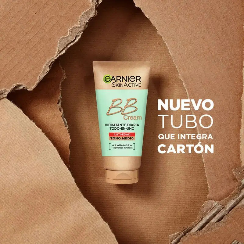 Garnier Skinactive BB-voide, ikääntymistä ehkäisevä, keskisävy. Värillinen all-in-one-kosteusvoide, SPF 15, 50 ml