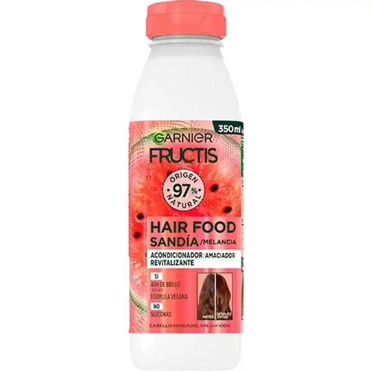 Garnier Fructis Hair Food Watermelon – elvyttävä hoitoaine elottomalle, elottomalle hiukselle 350 ml