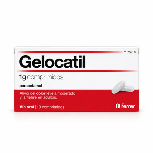 Gelocatil 1 g, 10 tablettia