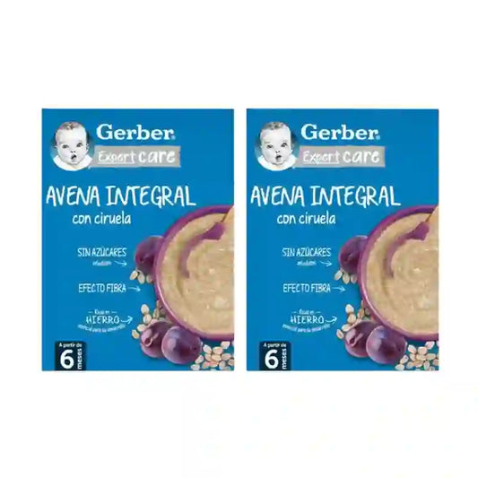 Gerberin kaura- ja luumupuuron, 2 x 250 g 