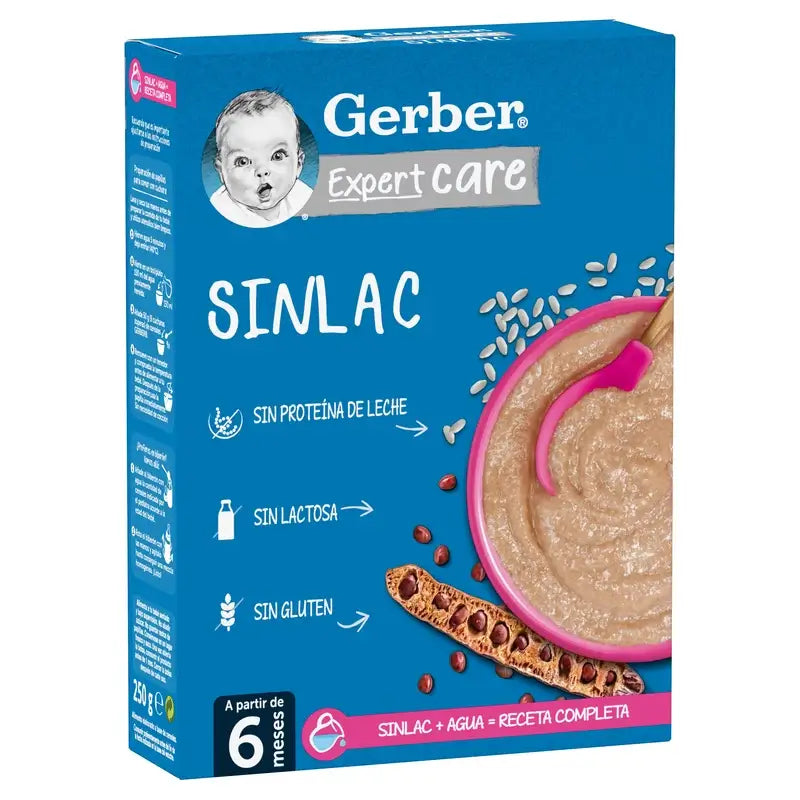 Gerber Papilla Expertcare Sinlac, From 6 Months Onwards, 250 Gr