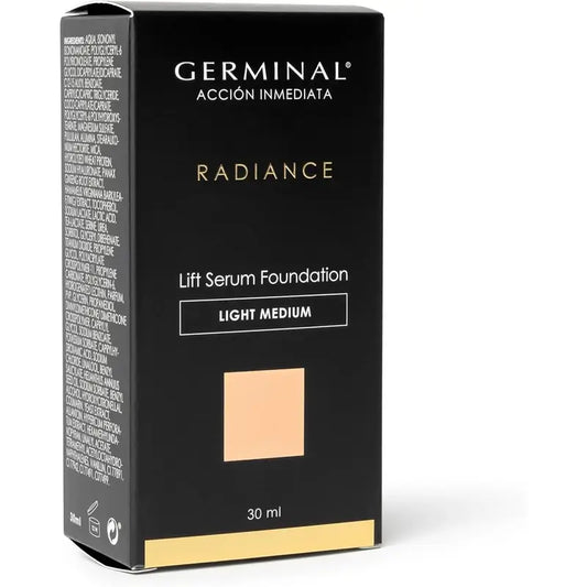 Germinal Radiance Lift Serum Foundation -meikkivoide, vaalea–keskivaalea, 30 ml