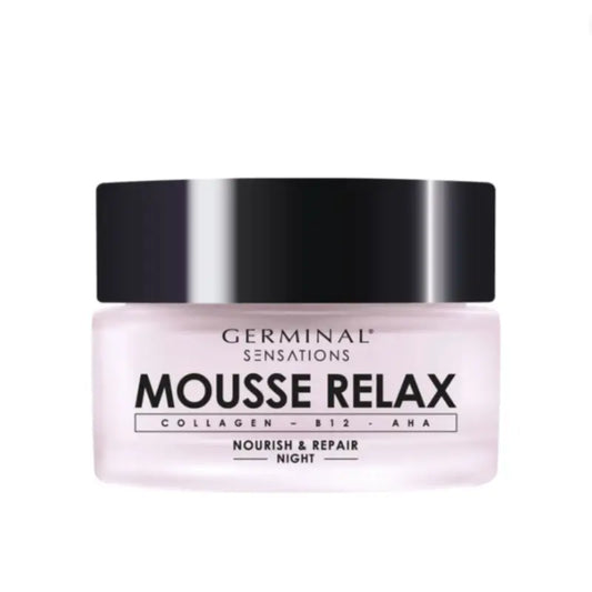 Germinal Sensations Mousse Relax — Yövoide, jossa on kollageenia ja AHA-happoja, 50 ml