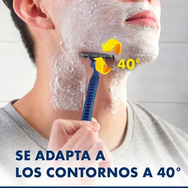 Gillette Blue II Max kertakäyttöiset partakoneet, 10 kpl, 2 terää ja liukastusgeeli