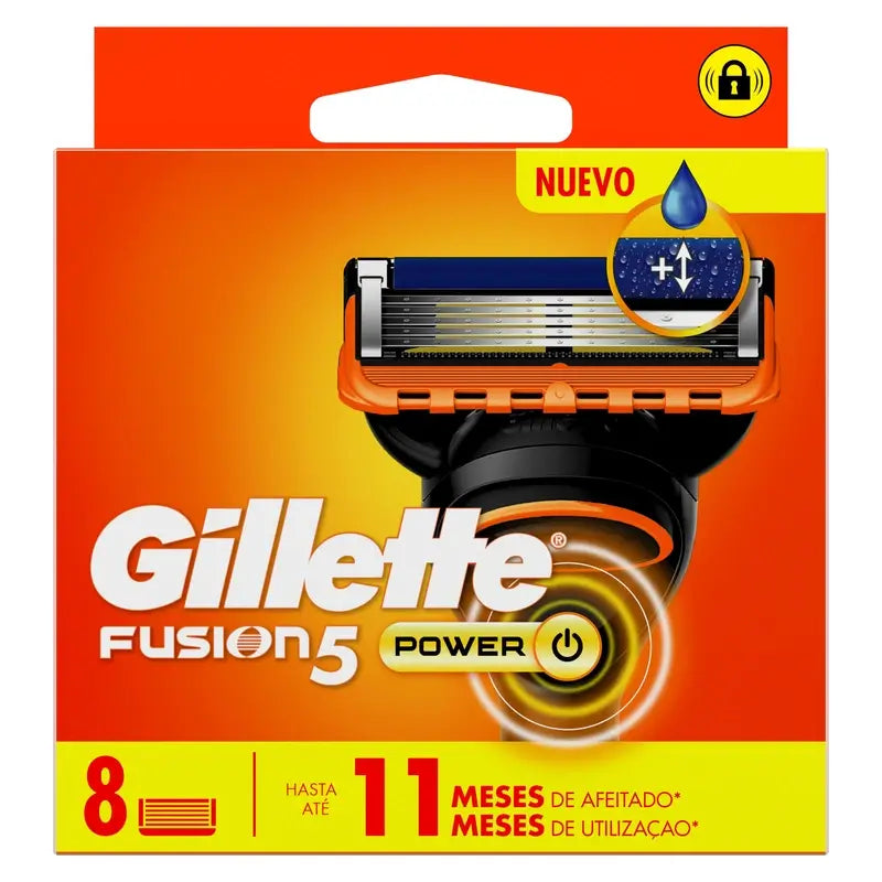 Gillette Fusion5 Power, partakoneen terät, 8 kpl