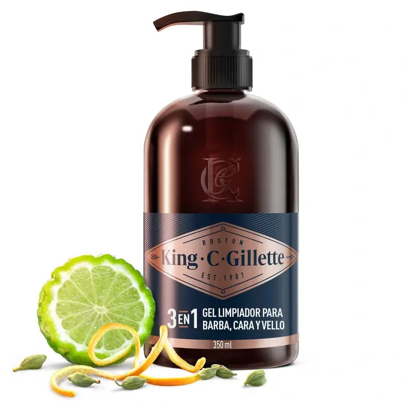 Gillette King C. Parta- ja kasvojen geeli, 350 ml