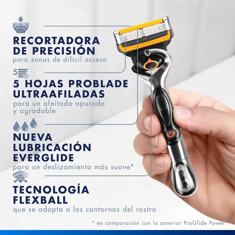 Gillette Proglide Power -partakoneen vaihtoterät miehille, 3 kpl