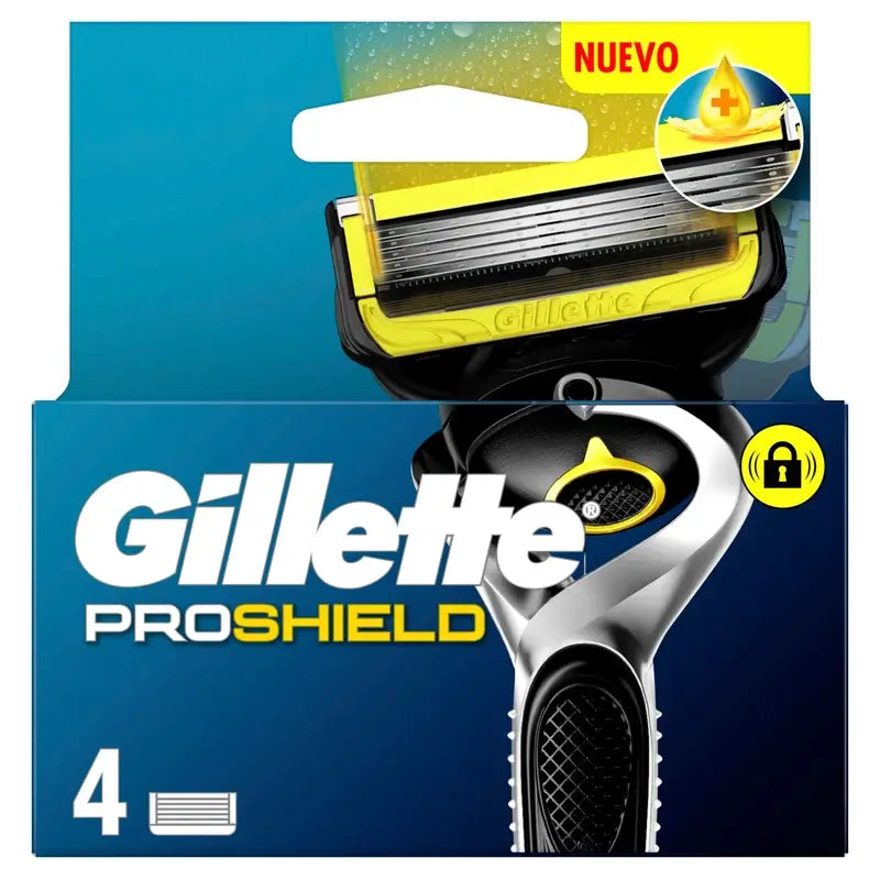 Gillette Proshield -partakoneen vaihtoterät miehille, 4 kpl