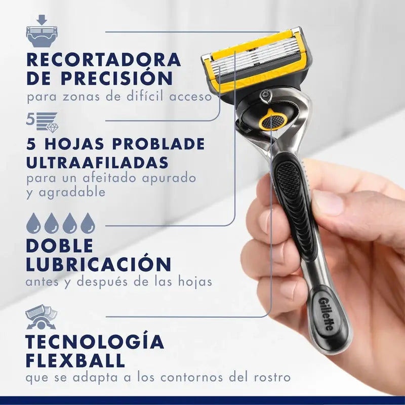 Gillette Proshield -partakoneen vaihtoterät miehille, 4 kpl