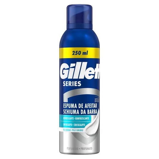 Gillette Series Eucalyptus Refreshing Shaving Foam , 250 ml