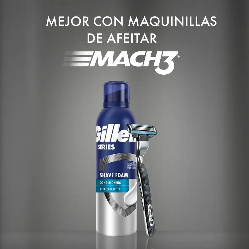 Gillette Series -pehmentävä parranajovaahto, jossa on kaakaovoita, 250 ml