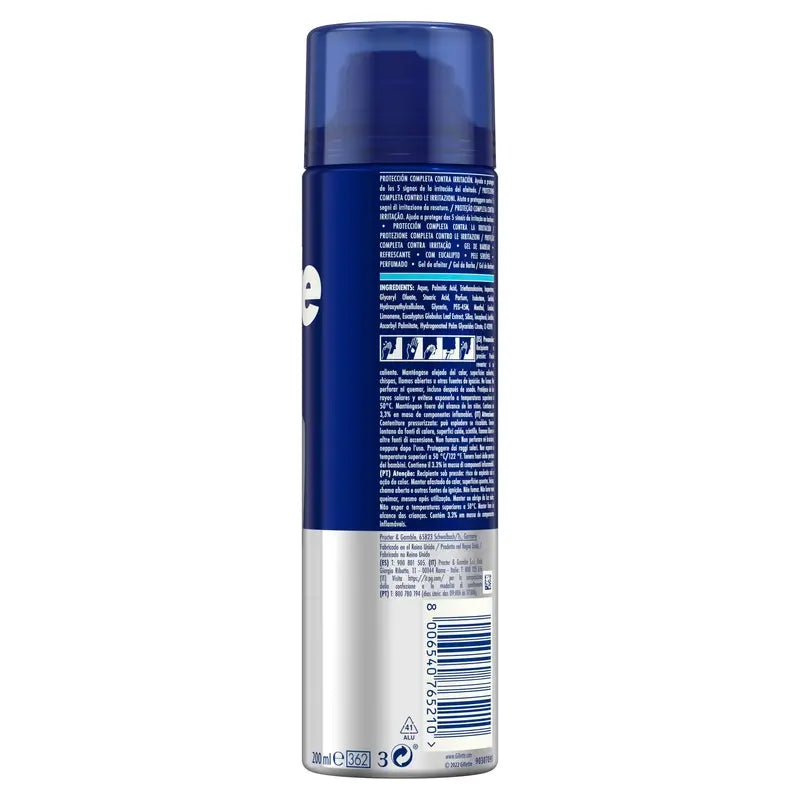Gillette Series virkistävä eukalyptuspohjainen parranajogeeli miehille, 200 ml