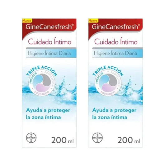Ginescanes GineCanesfresh Intimate Care Gel, 2X200 Ml