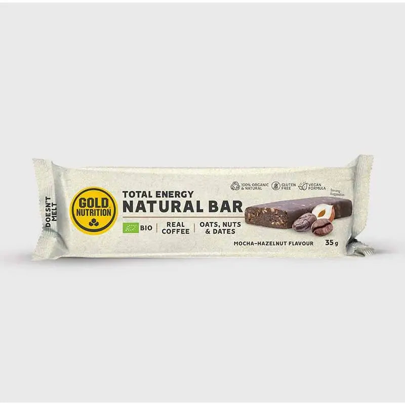 Gold Nutrition Natural Bar -patukat, maku: mocha-pähkinä, 15 kpl, luomua