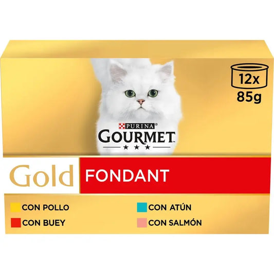 Gourmet Gold Fondant -pakkaus, valikoima 8 x 12 x 85 grammaa