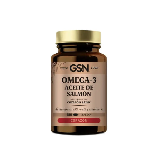 Gsn Salmon+Omega 3+Vit.E 180 kapselia, 500 mg.