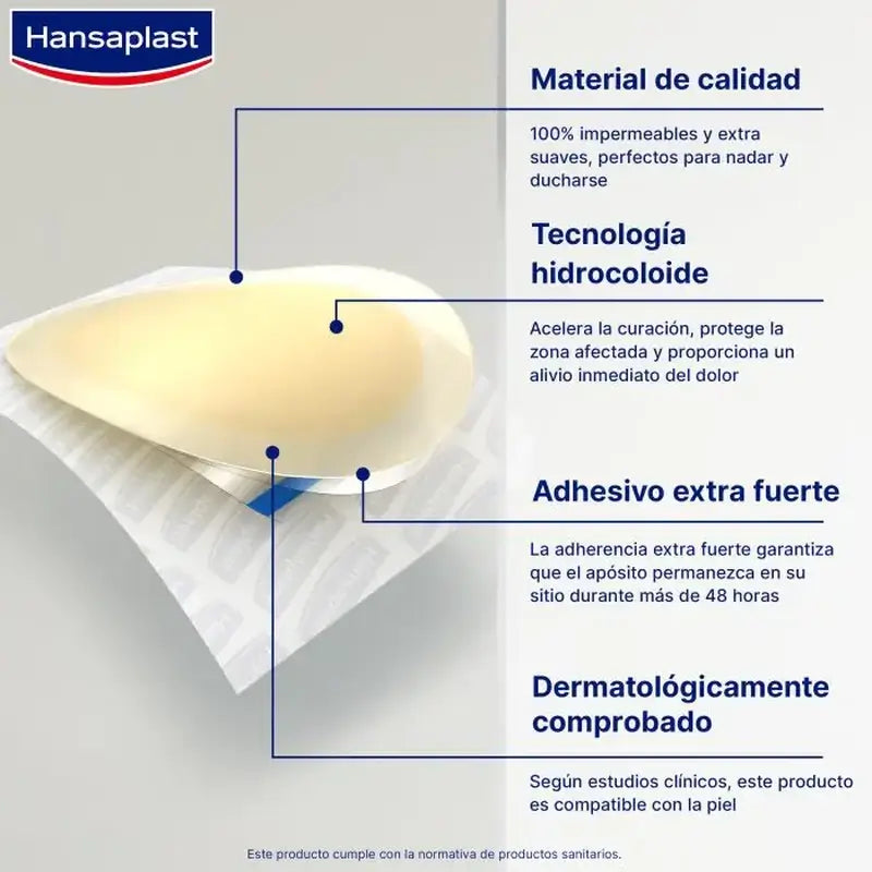 Hansaplast - hydrokoloidiset rakkulalastarit, iso koko, 5 kpl