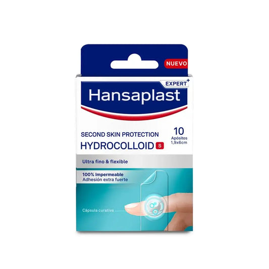 Hansaplast Second Skin Protection -hydrokoloidilaastari, koko S, 10 laastaria, 1,9 x 6 cm