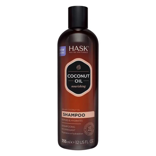 Hask Monoi-kookosöljyä sisältävä ravitseva shampoo, 355 ml