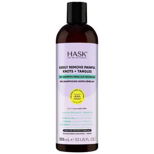 Hask Texture -sileyttävä esishampoo, 355 ml