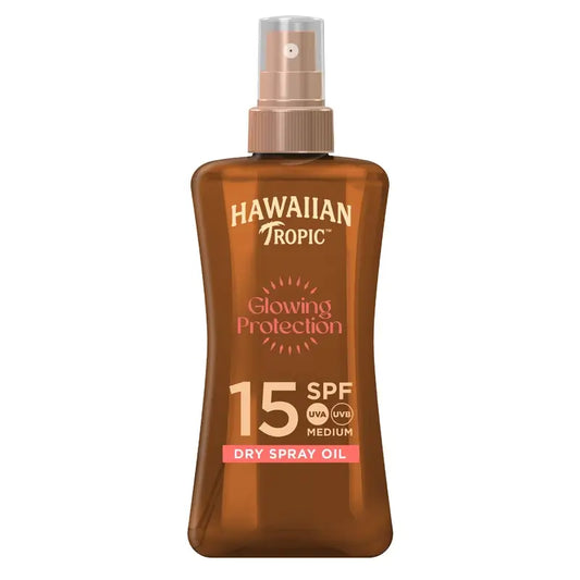 Hawaiian Tropic HT Glowing -öljy SPF 15, 200 ml
