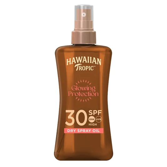 Hawaiian Tropic HT Glowing -öljy SPF 30, 200 ml