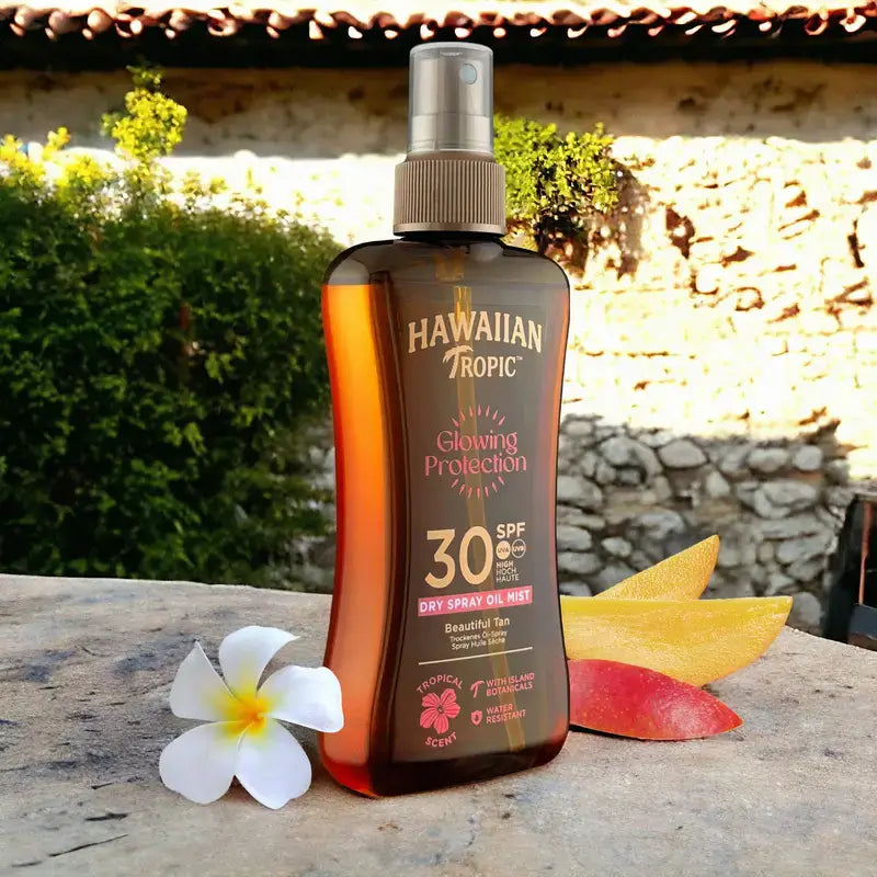 Hawaiian Tropic HT Glowing -öljy SPF 30, 200 ml