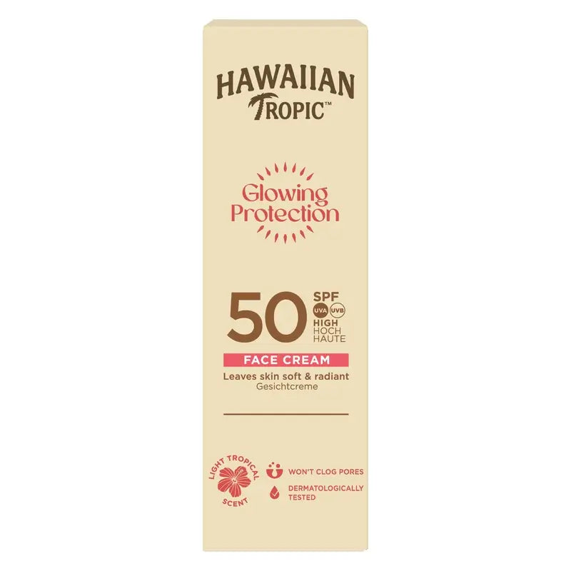 Hawaiian Tropic Glowing Protection Face SPF 50 50 ml