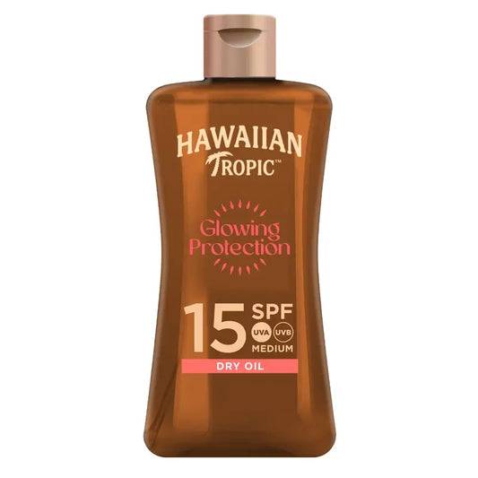 Hawaiian Tropic HT Mini Glowing -öljy SPF 15, 100 ml, 12 kpl:n pakkaus